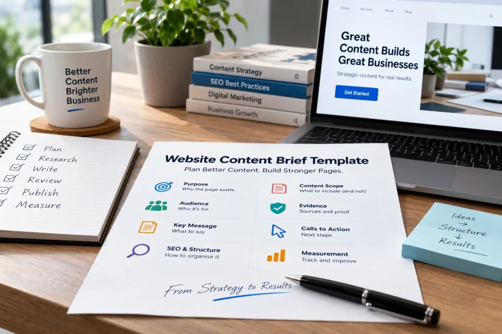 Website Content Brief Template