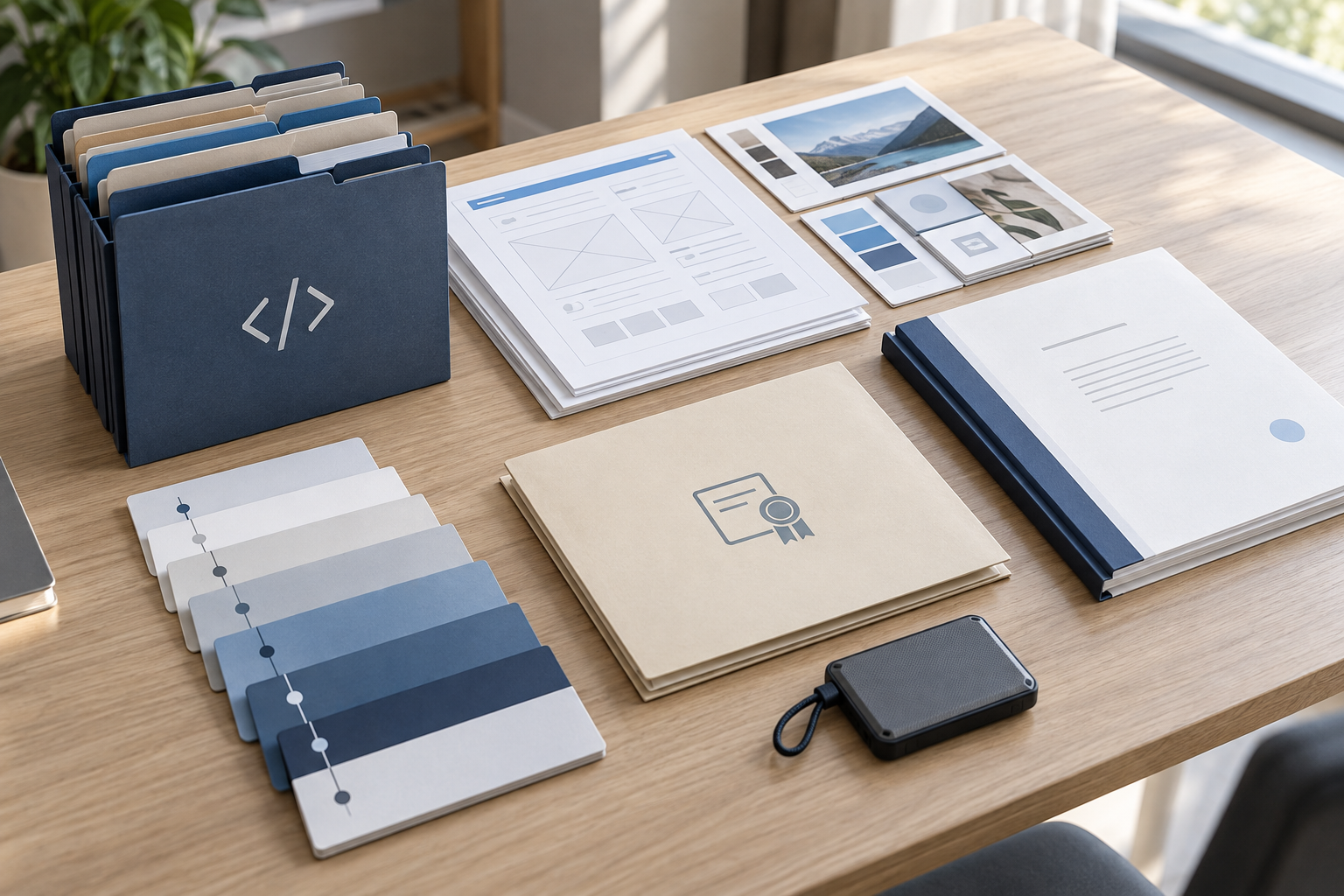 Website source code, design files and documentation prepared for handover