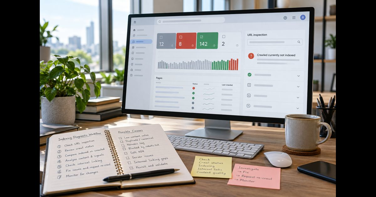 Crawled – Currently Not Indexed: What to Check First